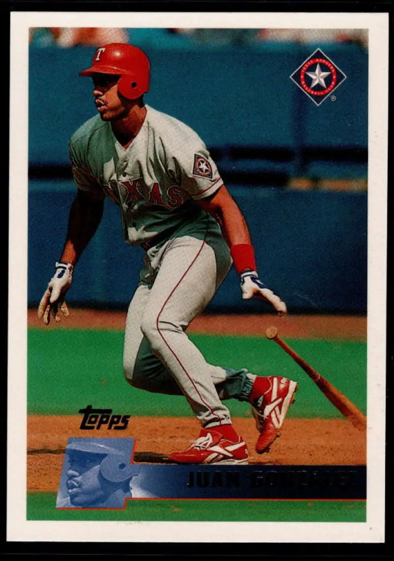 1996 Topps #325 Juan Gonzalez NM-MT Texas Rangers Baseball Card - Baseball Card Single