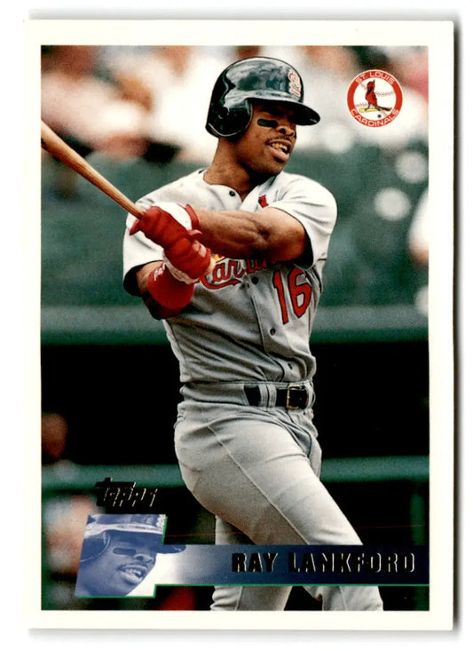 1996 Topps #327 Ray Lankford NM-MT St. Louis Cardinals Baseball Card - Baseball Card Single