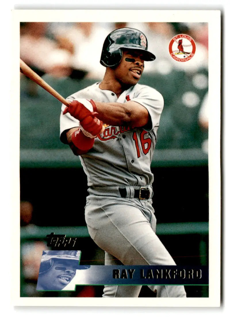 1996 Topps #327 Ray Lankford NM-MT St. Louis Cardinals Baseball Card - Baseball Card Single