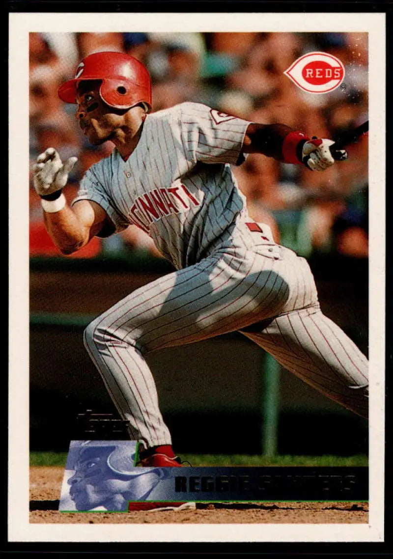 1996 Topps #330 Reggie Sanders NM-MT Cincinnati Reds Baseball Card - Baseball Card Single