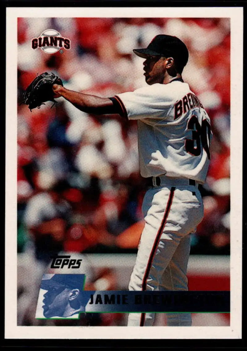 1996 Topps #331 Jamie Brewington NM-MT RC Rookie San Francisco Giants Baseball Card - Baseball Card Single
