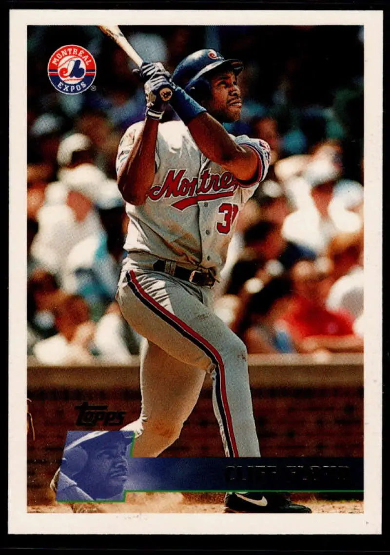 1996 Topps #334 Cliff Floyd NM-MT Montreal Expos Baseball Card - Baseball Card Single