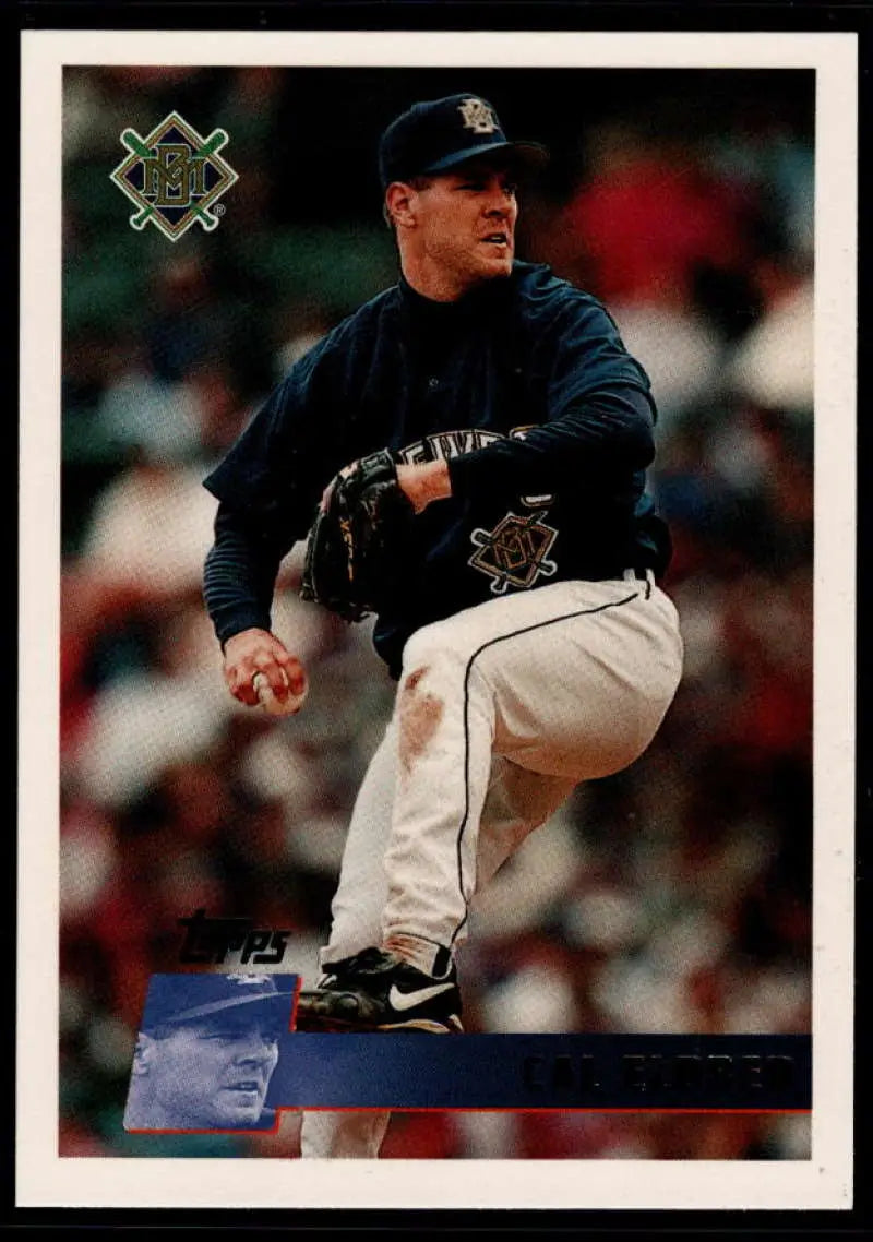 1996 Topps #335 Cal Eldred NM-MT Milwaukee Brewers Baseball Card - Baseball Card Single