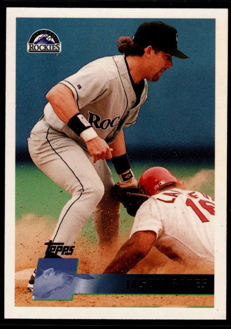 1996 Topps #336 Jason Bates NM-MT Colorado Rockies Baseball Card - Baseball Card Single