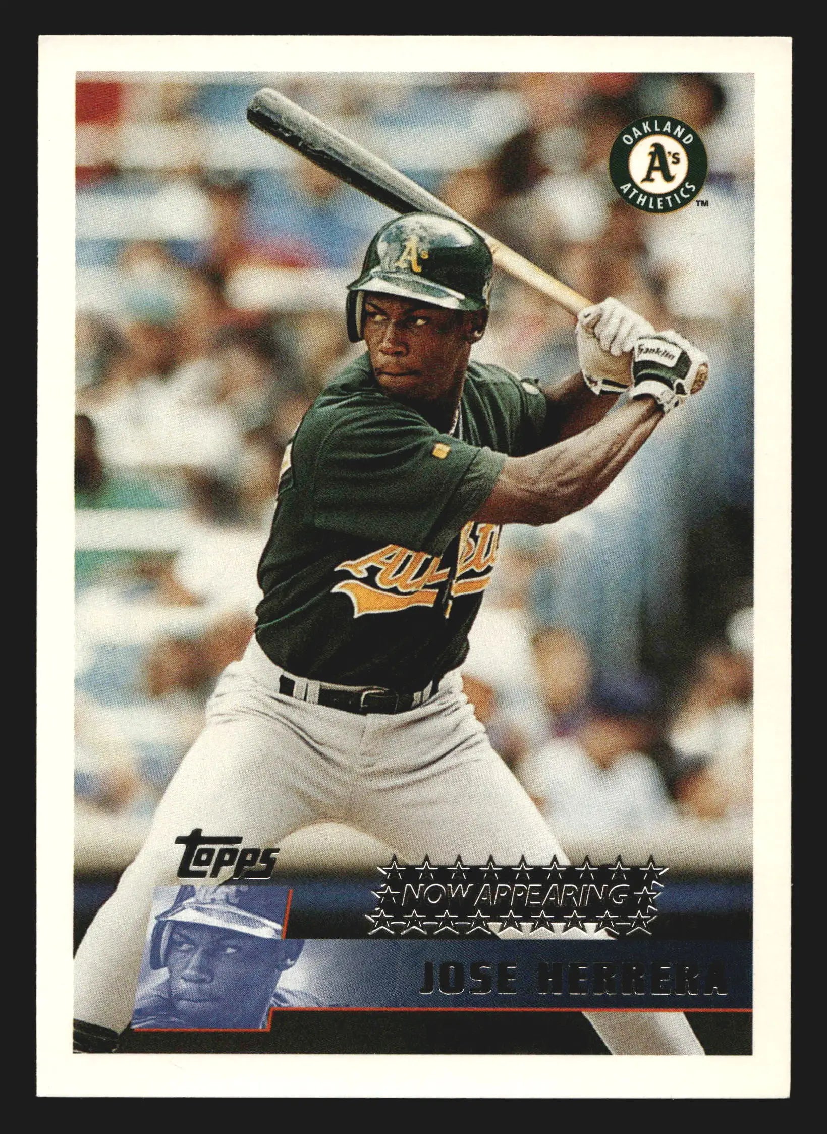 1996 Topps #338 Jose Herrera Oakland Athletics RC - Baseball Card Single