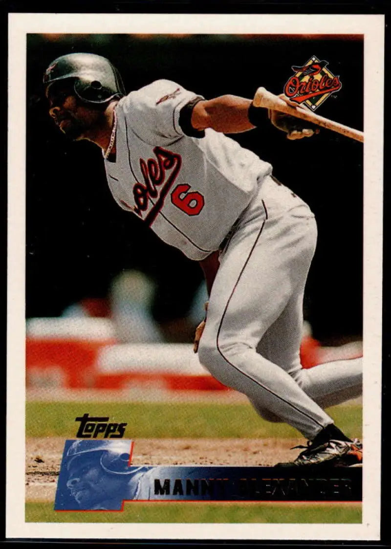 1996 Topps #34 Manny Alexander NM-MT Baltimore Orioles Baseball Card - Baseball Card Single