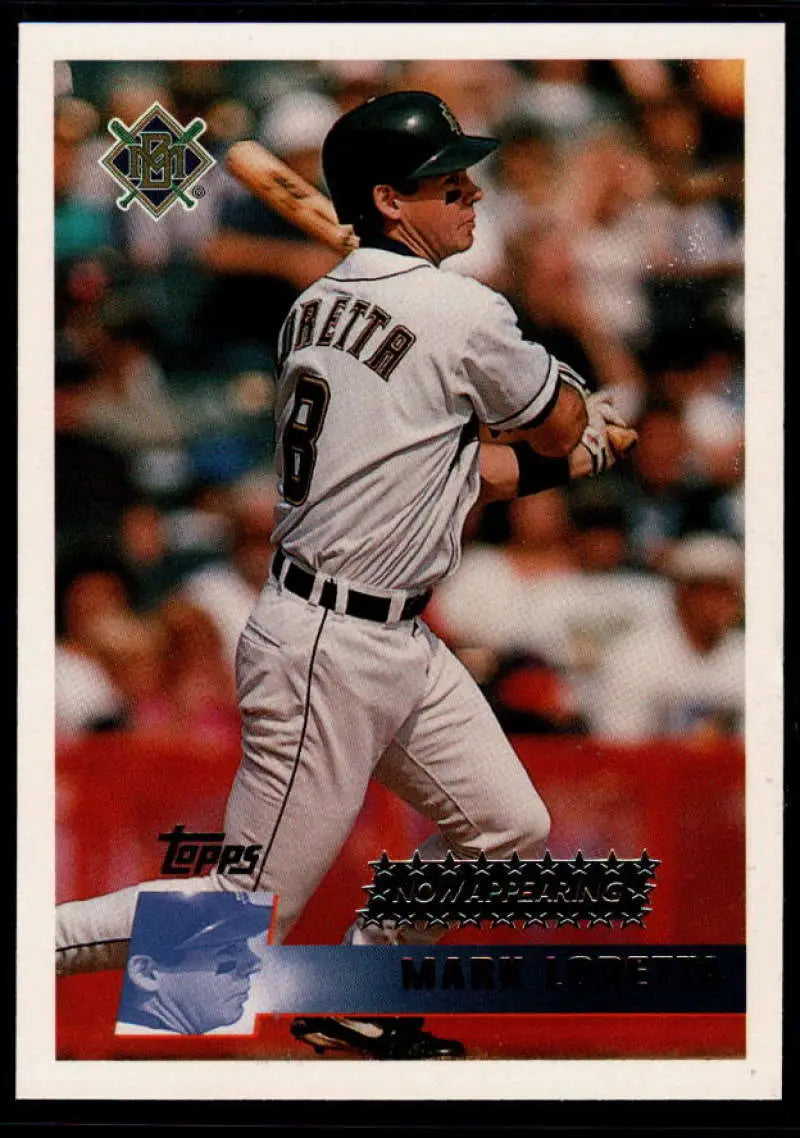 1996 Topps #340 Mark Loretta NM-MT Milwaukee Brewers Baseball Card - Baseball Card Single