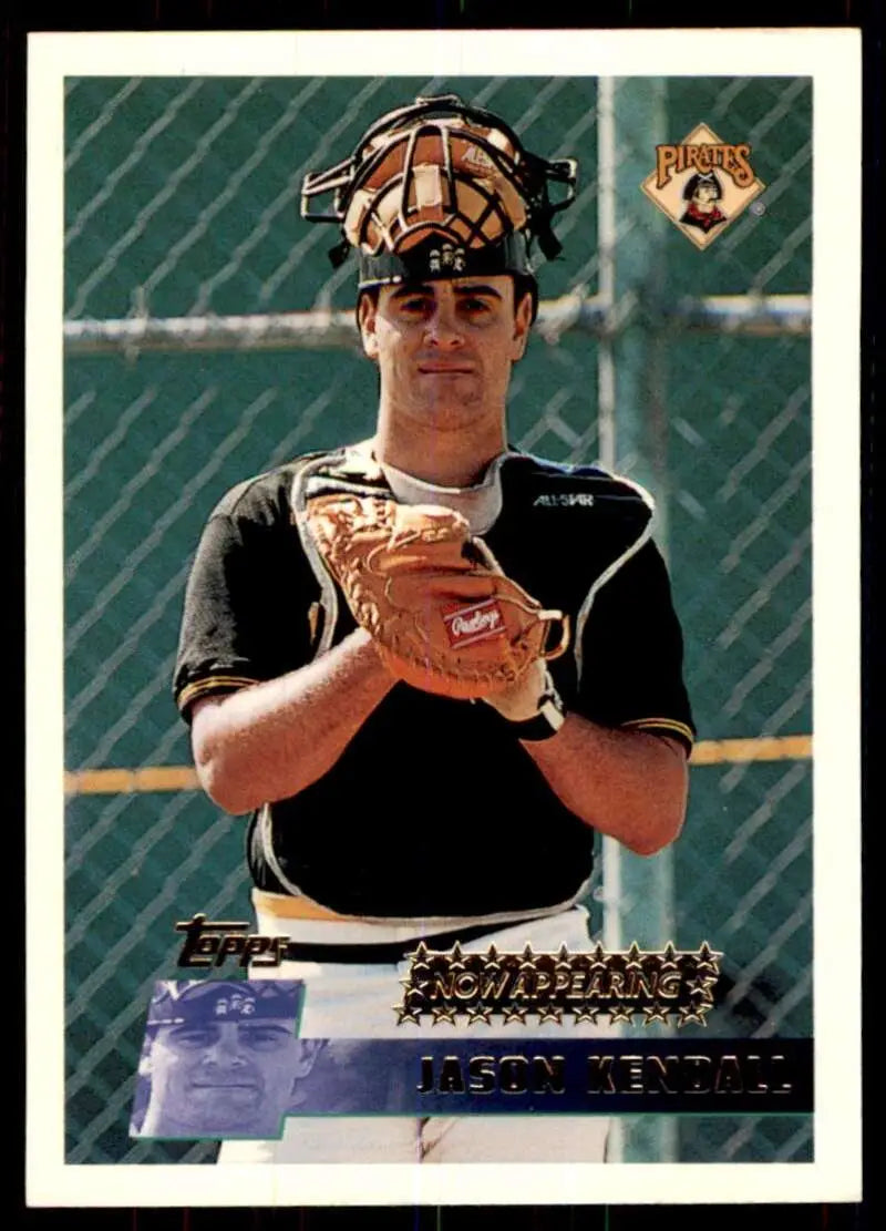 1996 Topps #342 Jason Kendall NM-MT Pittsburgh Pirates Baseball Card - Baseball Card Single