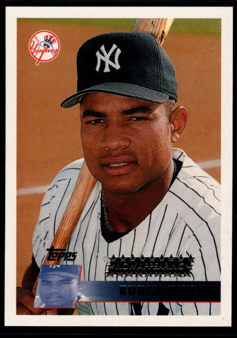 1996 Topps #346 Ruben Rivera NM-MT New York Yankees Baseball Card - Baseball Card Single