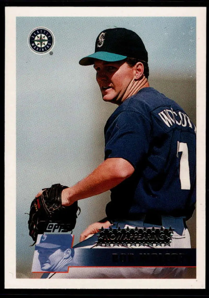 1996 Topps #353 Bob Wolcott NM-MT Seattle Mariners Baseball Card - Baseball Card Single