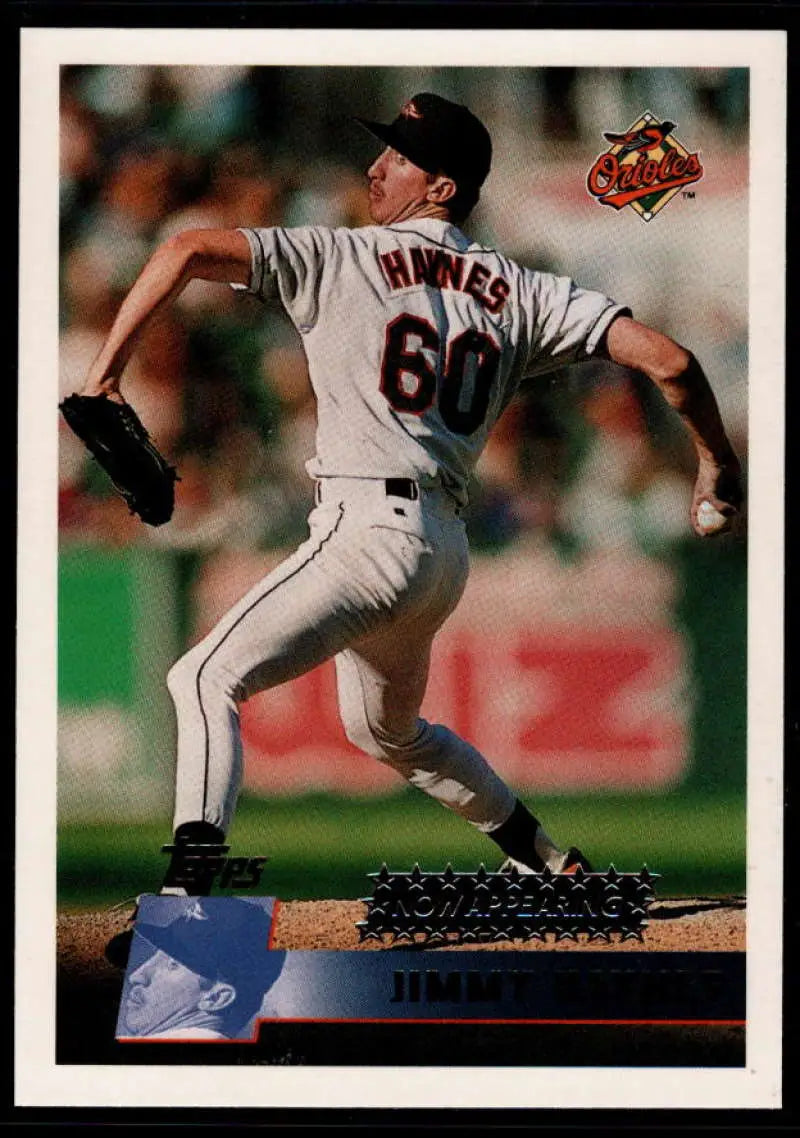 1996 Topps #354 Jimmy Haynes NM-MT Baltimore Orioles Baseball Card - Baseball Card Single