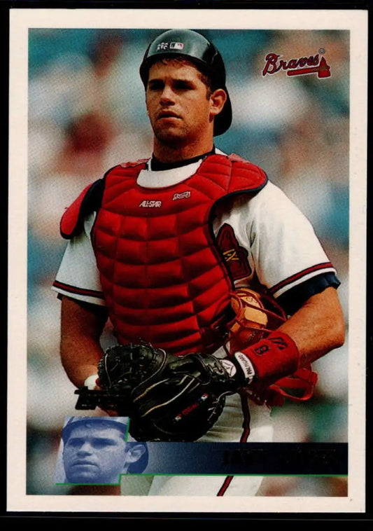 1996 Topps #367 Javy Lopez NM-MT Atlanta Braves Baseball Card - Baseball Card Single