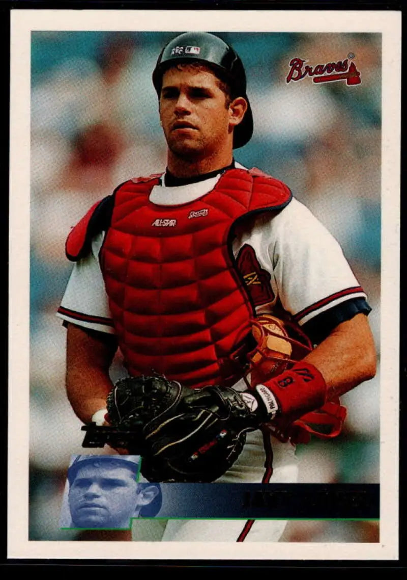 1996 Topps #367 Javy Lopez NM-MT Atlanta Braves Baseball Card - Baseball Card Single
