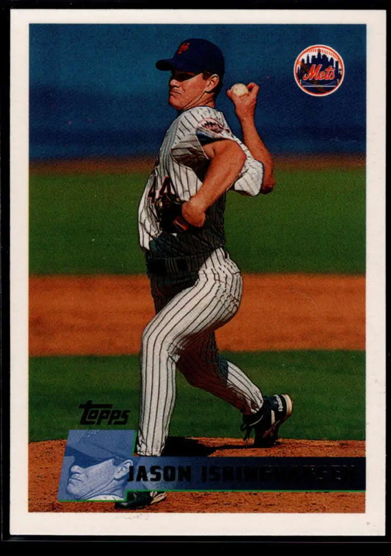 1996 Topps #369 Jason Isringhausen NM-MT New York Mets Baseball Card - Baseball Card Single