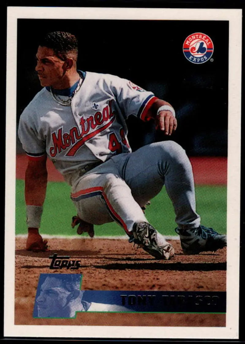 1996 Topps #37 Tony Tarasco NM-MT Montreal Expos Baseball Card - Baseball Card Single