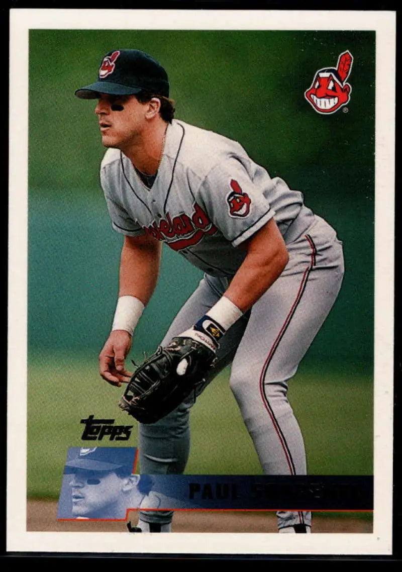 1996 Topps #373 Paul Sorrento NM-MT Cleveland Indians Baseball Card - Baseball Card Single