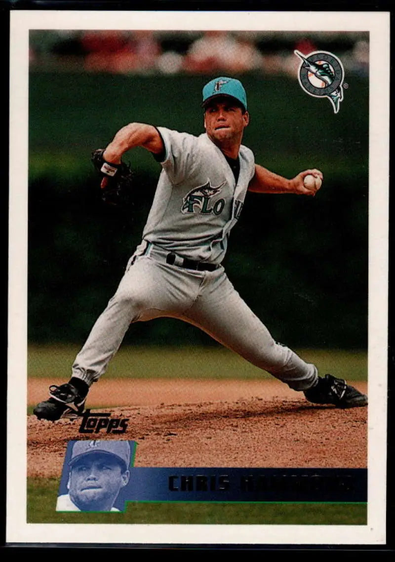 1996 Topps #374 Chris Hammond NM-MT Florida Marlins Baseball Card - Baseball Card Single
