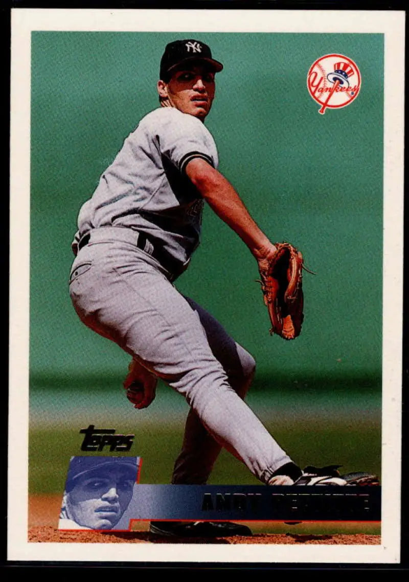 1996 Topps #378 Andy Pettitte NM-MT New York Yankees Baseball Card - Baseball Card Single