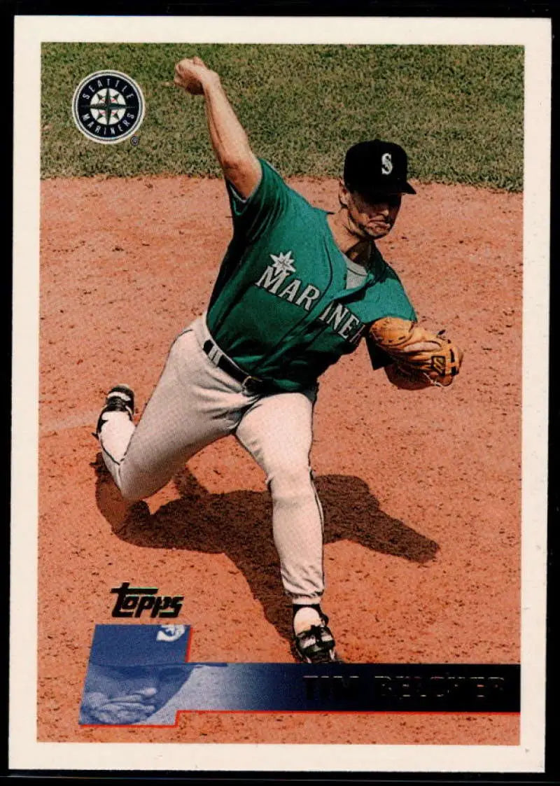 1996 Topps #38 Tim Belcher NM-MT Seattle Mariners Baseball Card - Baseball Card Single