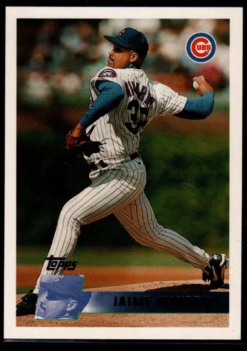 1996 Topps #381 Jaime Navarro NM-MT Chicago Cubs Baseball Card - Baseball Card Single