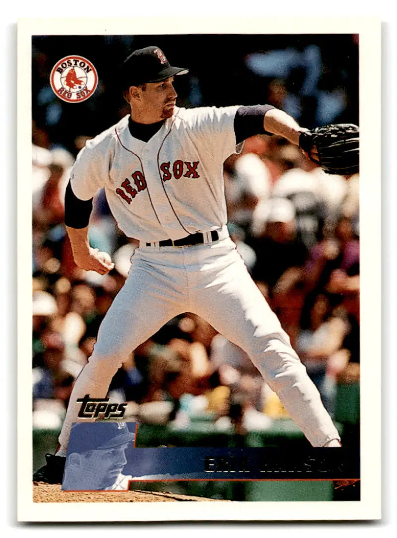 1996 Topps #383 Erik Hanson NM-MT Boston Red Sox Baseball Card - Baseball Card Single