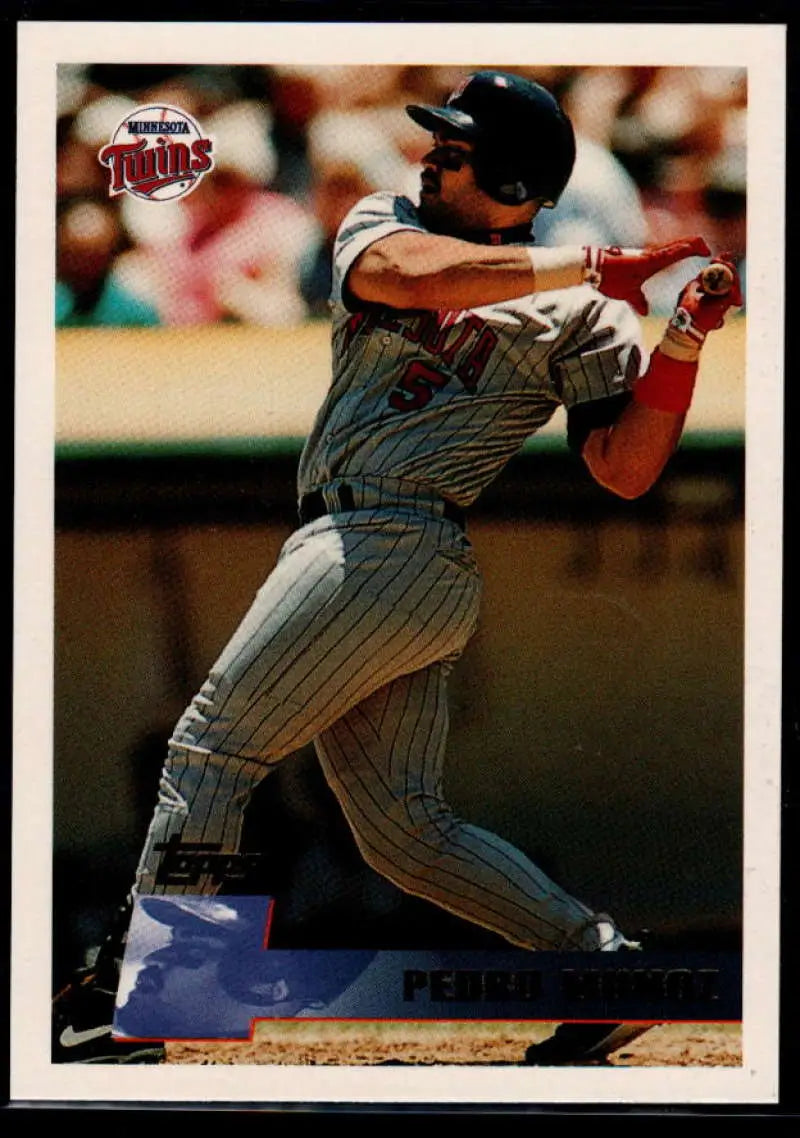 1996 Topps #384 Pedro Munoz NM-MT Minnesota Twins Baseball Card - Baseball Card Single