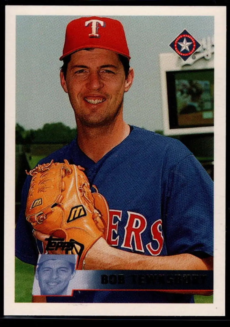 1996 Topps #387 Bob Tewksbury NM-MT Texas Rangers Baseball Card - Baseball Card Single