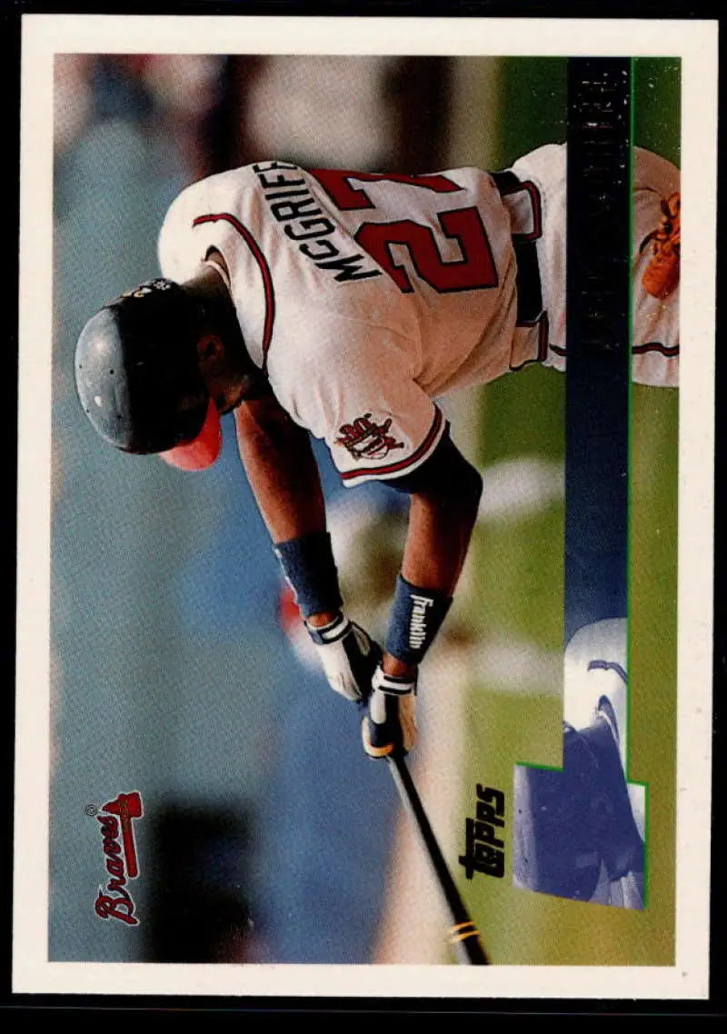 1996 Topps #389 Fred McGriff NM-MT Atlanta Braves Baseball Card - Baseball Card Single
