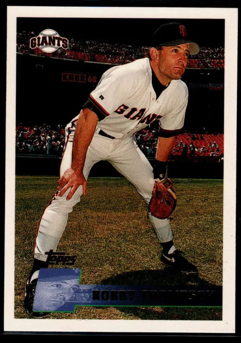 1996 Topps #391 Robby Thompson NM-MT San Francisco Giants Baseball Card - Baseball Card Single