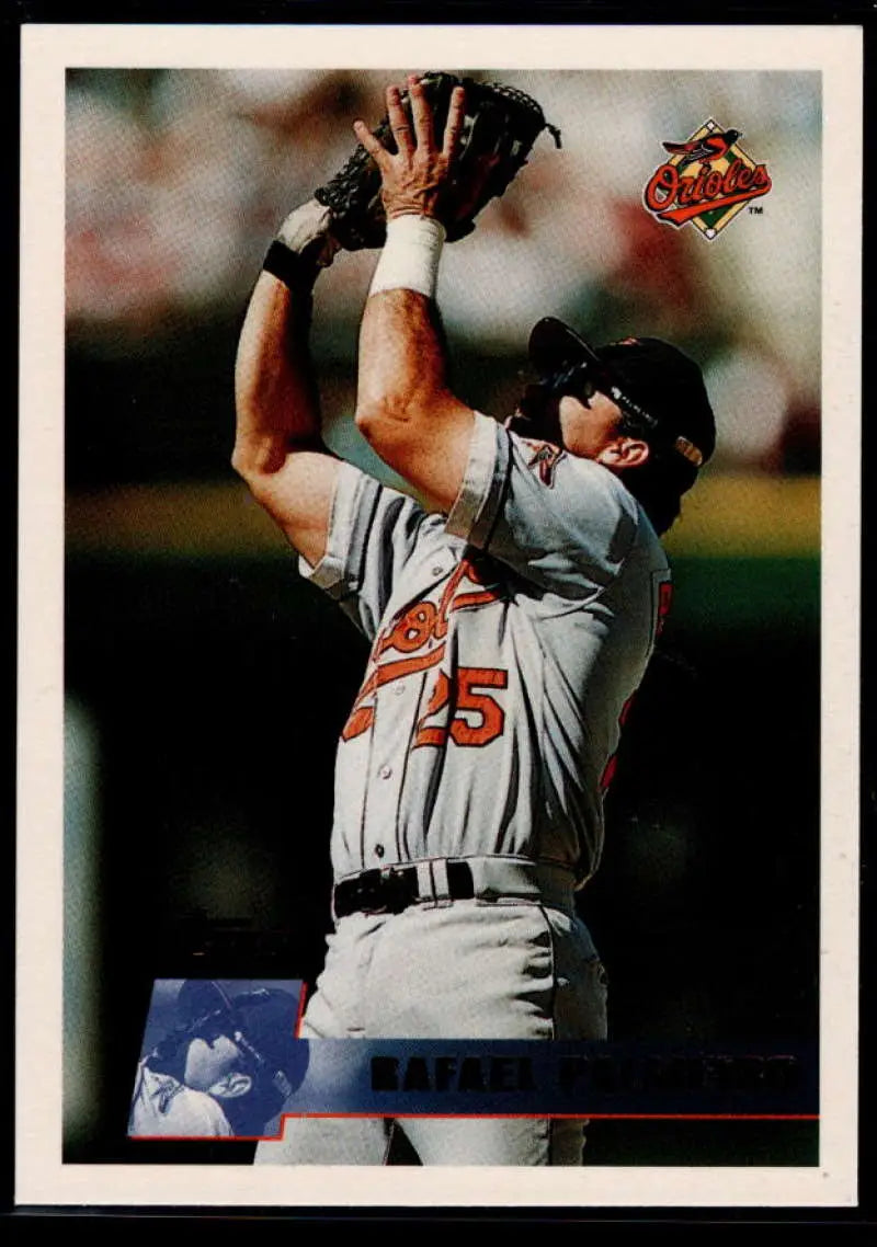 1996 Topps #395 Rafael Palmeiro NM-MT Baltimore Orioles Baseball Card - Baseball Card Single