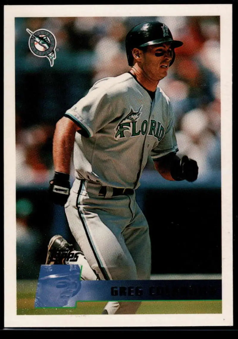 1996 Topps #408 Greg Colbrunn NM-MT Florida Marlins Baseball Card - Baseball Card Single