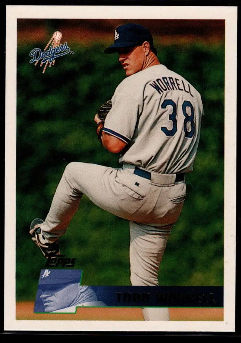 1996 Topps #412 Todd Worrell NM-MT Los Angeles Dodgers Baseball Card - Baseball Card Single