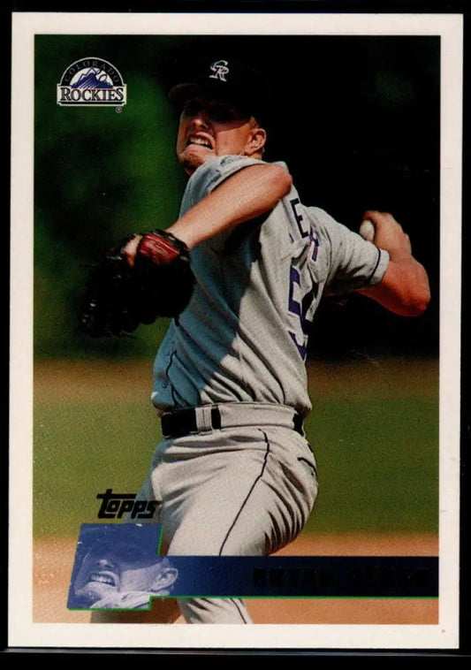 1996 Topps #416 Bryan Rekar NM-MT Colorado Rockies Baseball Card - Baseball Card Single
