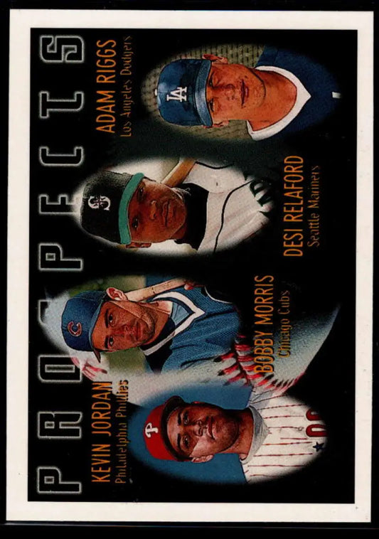 1996 Topps #426 Kevin Jordan/Bobby Morris/Desi Relaford/Adam Riggs NM-MT RC Rookie Philadelphia Phillies/Chicago