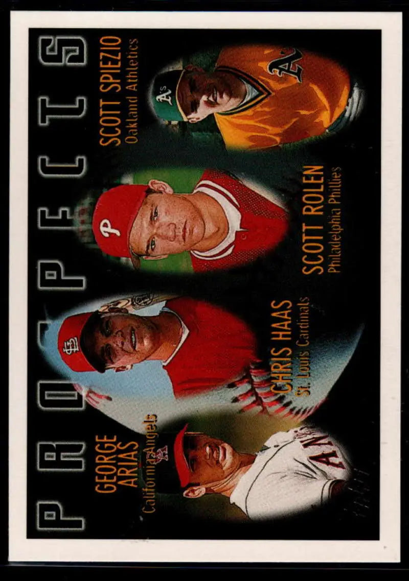 1996 Topps #434 George Arias/Chris Haas/Scott Rolen/Scott Spiezio NM-MT California Angels/St. Louis