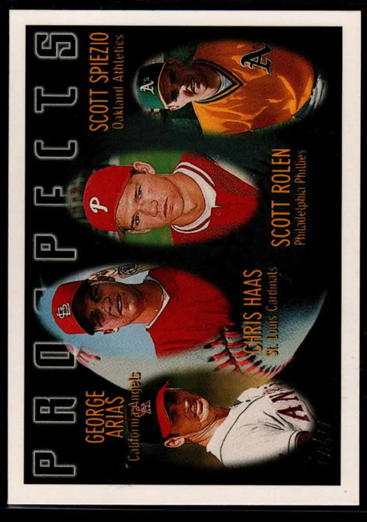 1996 Topps #434 George Arias/Chris Haas/Scott Rolen/Scott Spiezio NM-MT California Angels/St. Louis
