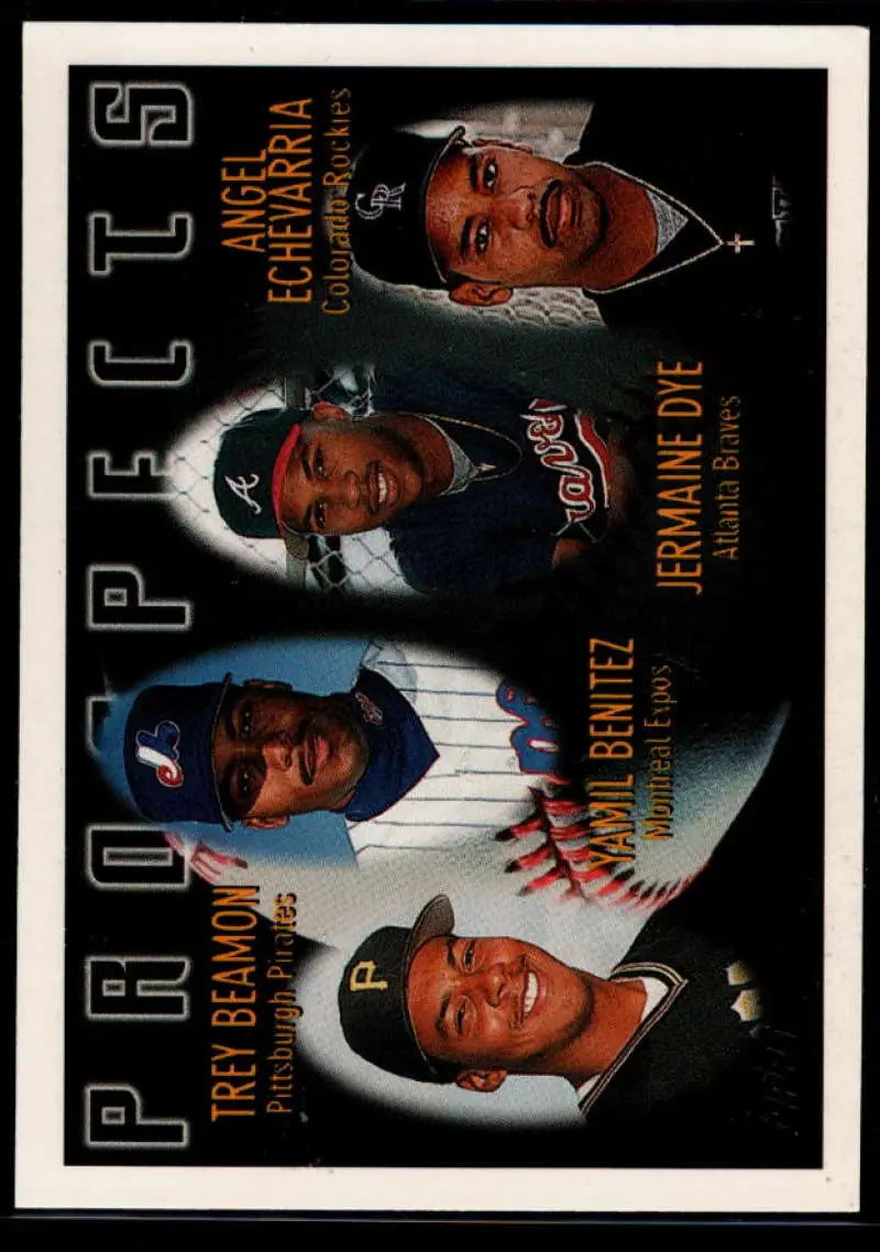 1996 Topps #439 Trey Beamon/Yamil Benitez/Jermaine Dye/Angel Echevarria NM-MT Pittsburgh Pirates/Montreal Expos/Atlanta