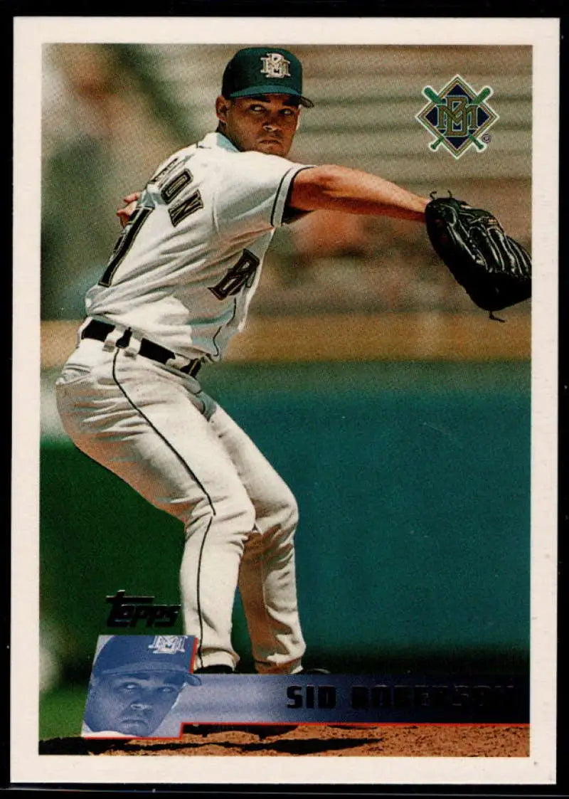 1996 Topps #47 Sid Roberson NM-MT Milwaukee Brewers Baseball Card - Baseball Card Single