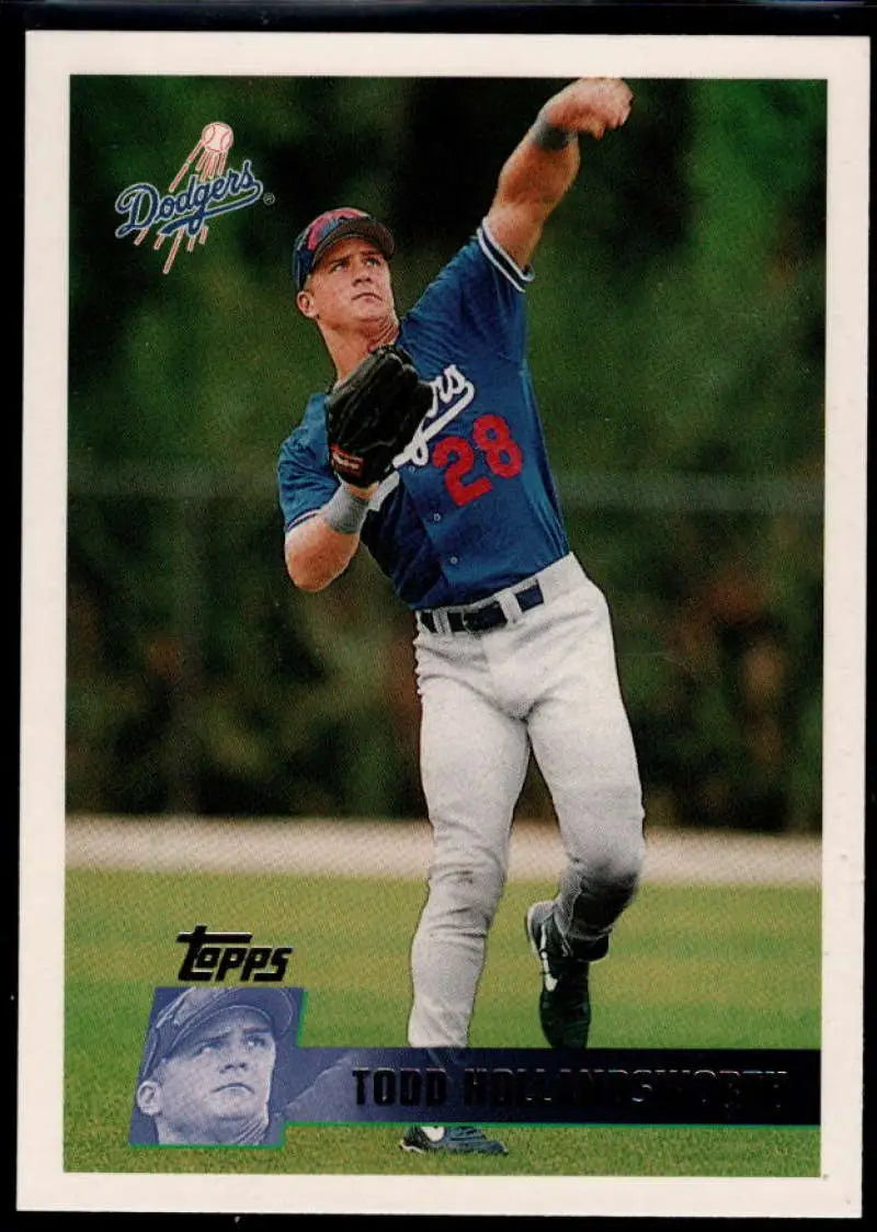 1996 Topps #48 Todd Hollandsworth NM-MT Los Angeles Dodgers Baseball Card - Baseball Card Single