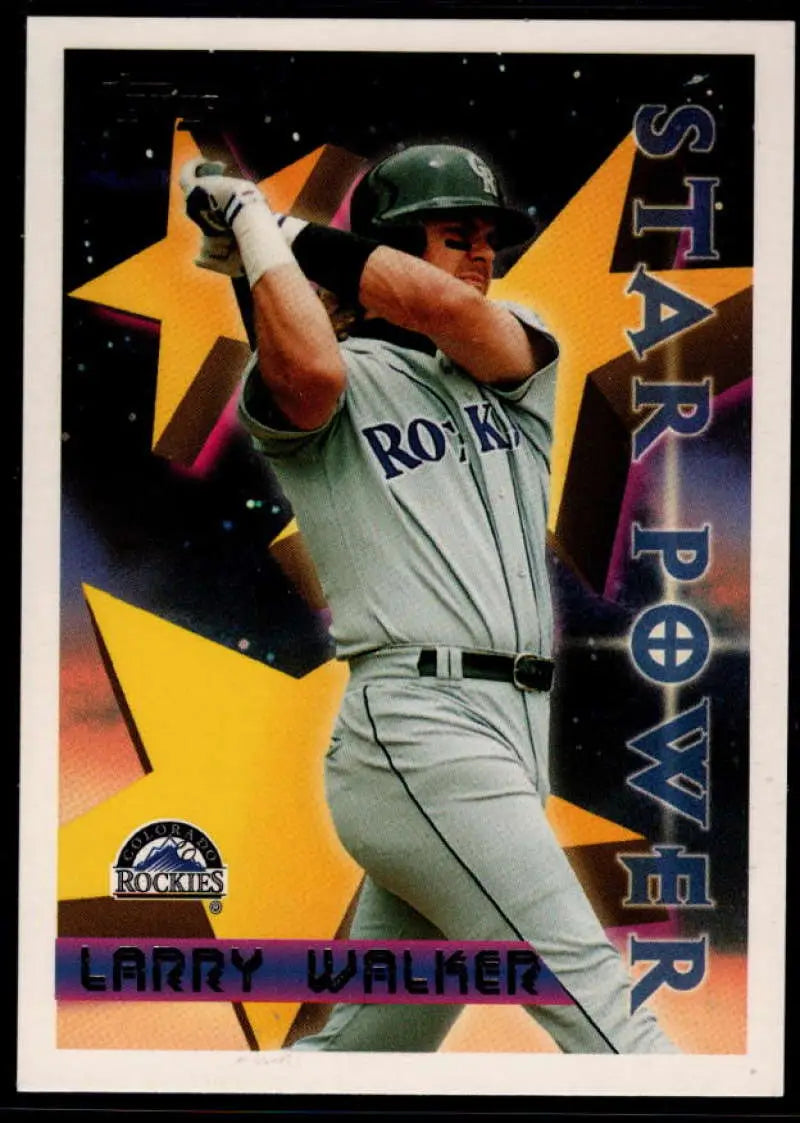 1996 Topps #5 Larry Walker NM-MT Colorado Rockies Baseball Card - Baseball Card Single