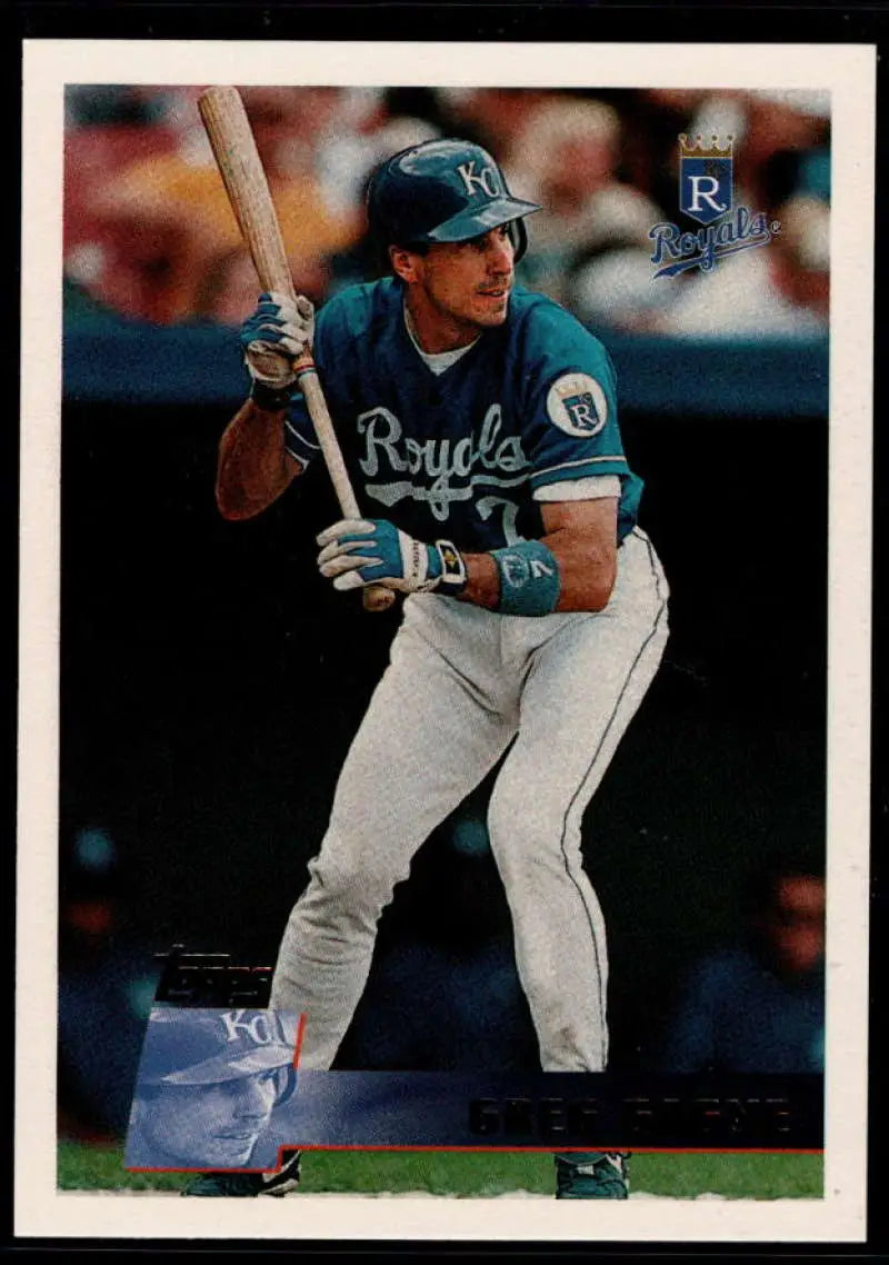 1996 Topps #56 Greg Gagne NM-MT Kansas City Royals Baseball Card - Baseball Card Single