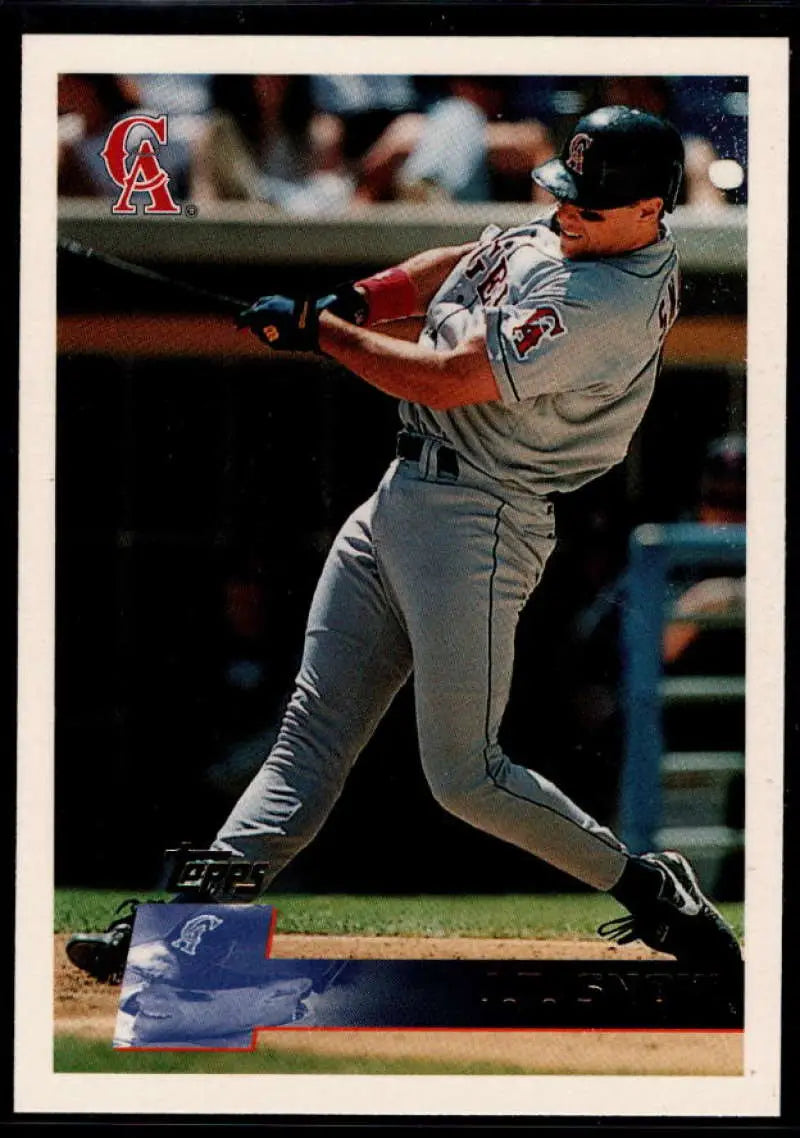 1996 Topps #59 J.T. Snow NM-MT California Angels Baseball Card - Baseball Card Single