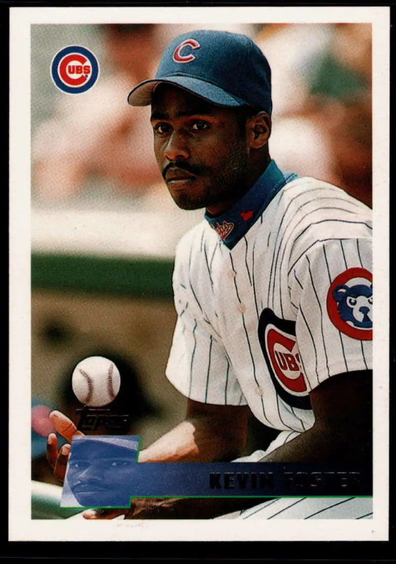 1996 Topps #62 Kevin Foster NM-MT Chicago Cubs Baseball Card - Baseball Card Single
