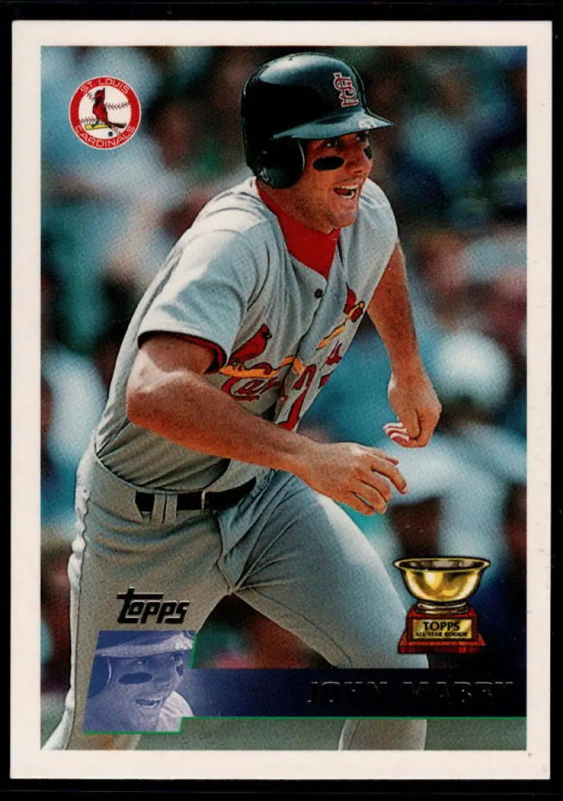 1996 Topps #73 John Mabry NM-MT St. Louis Cardinals Baseball Card - Baseball Card Single