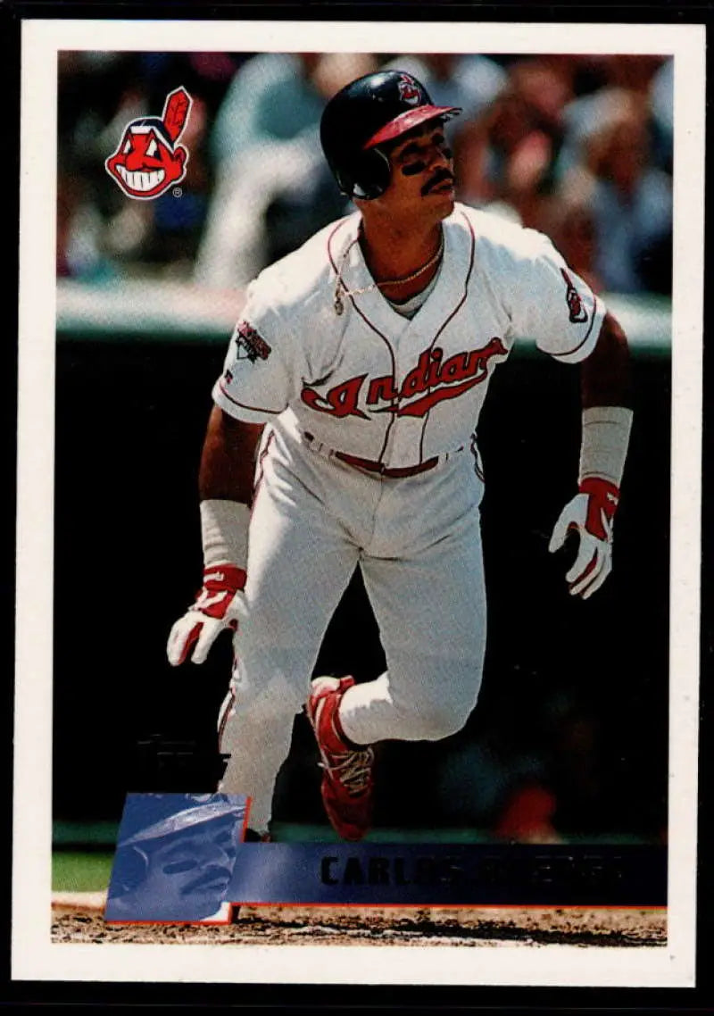 1996 Topps #75 Carlos Baerga NM-MT Cleveland Indians Baseball Card - Baseball Card Single