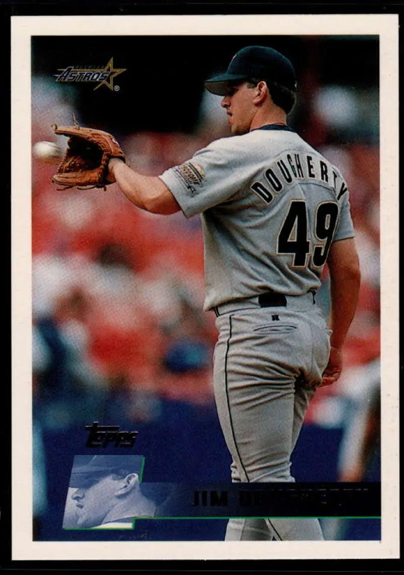 1996 Topps #76 Jim Dougherty NM-MT Houston Astros Baseball Card - Baseball Card Single
