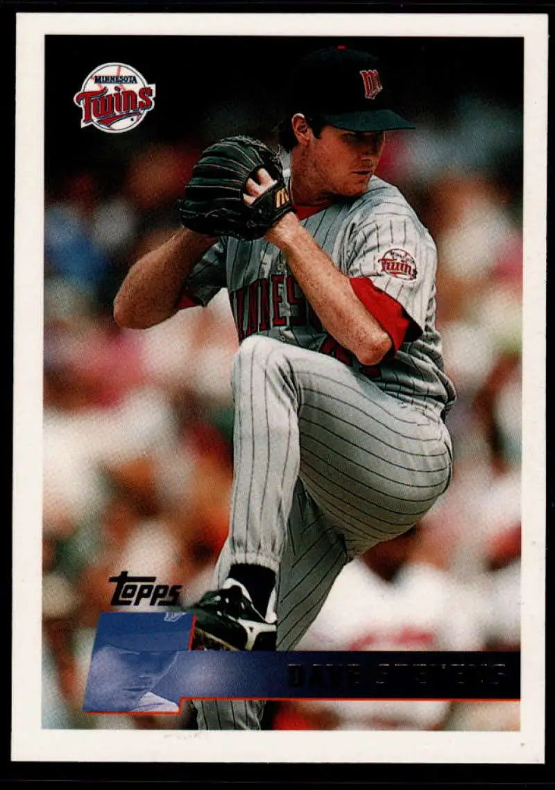 1996 Topps #88 Dave Stevens NM-MT Minnesota Twins Baseball Card - Baseball Card Single