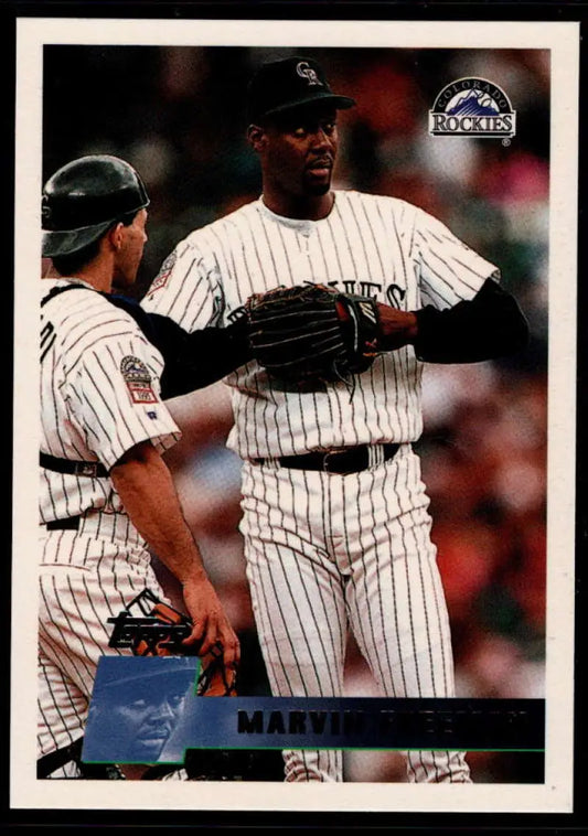 1996 Topps #93 Marvin Freeman NM-MT Colorado Rockies Baseball Card - Baseball Card Single