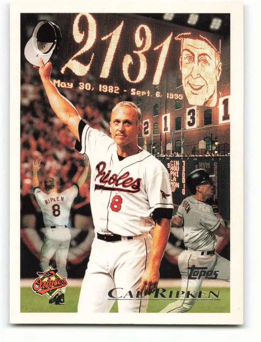 1996 Topps #96 Cal Ripken Jr. NM-MT Baltimore Orioles Baseball Card - Baseball Card Single
