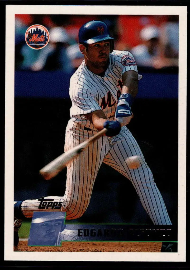 1996 Topps #99 Edgardo Alfonzo NM-MT New York Mets Baseball Card - Baseball Card Single